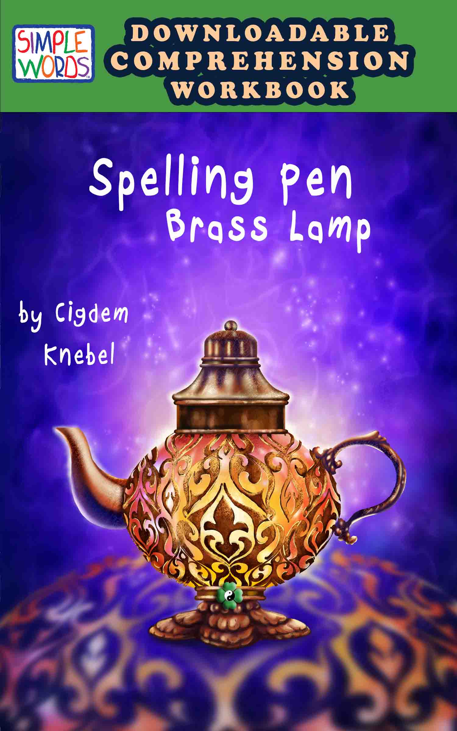 Spelling Pen Brass Lamp