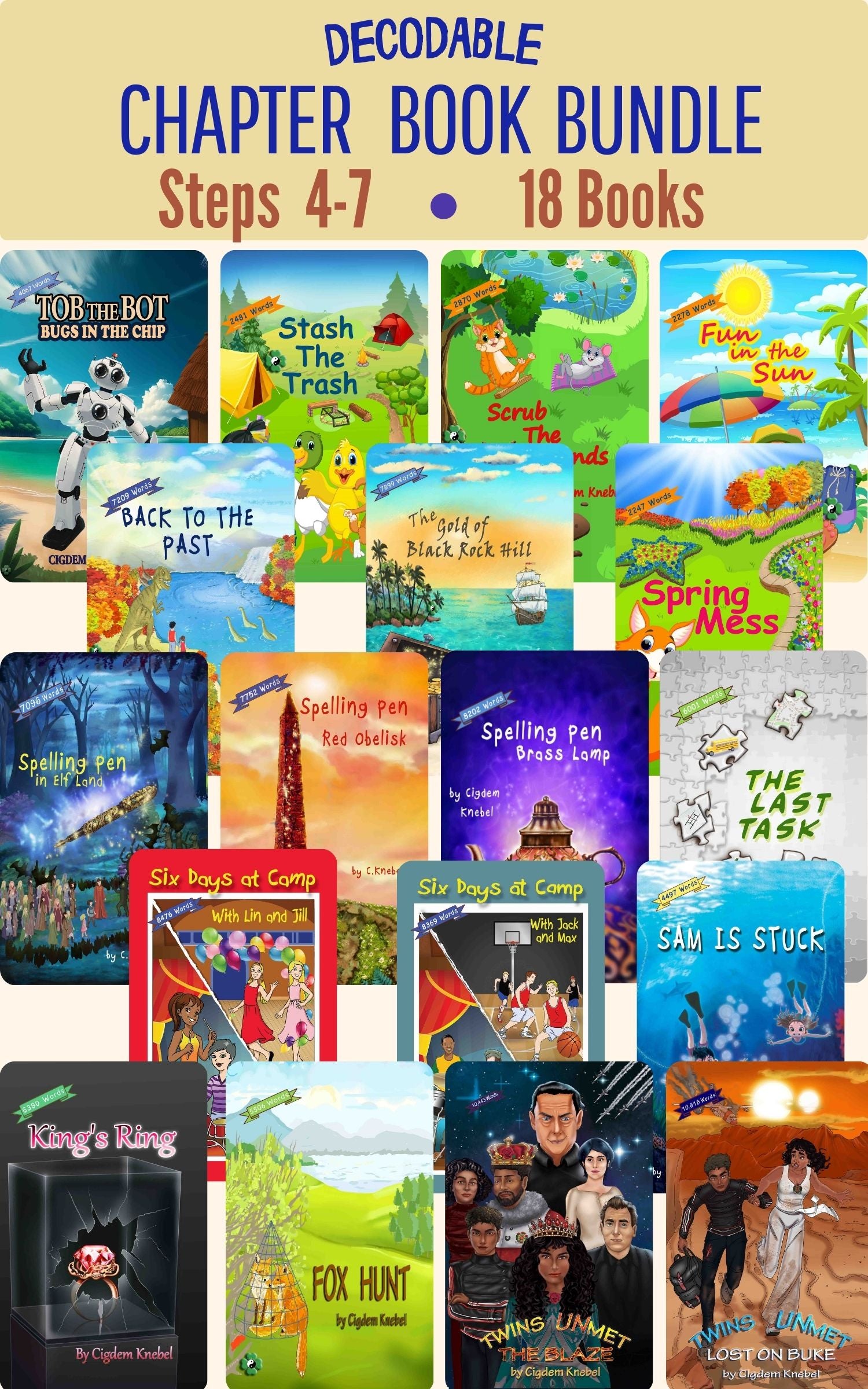 Chapter Books Bundle - Rising, Early, Novice and Intermediate Steps