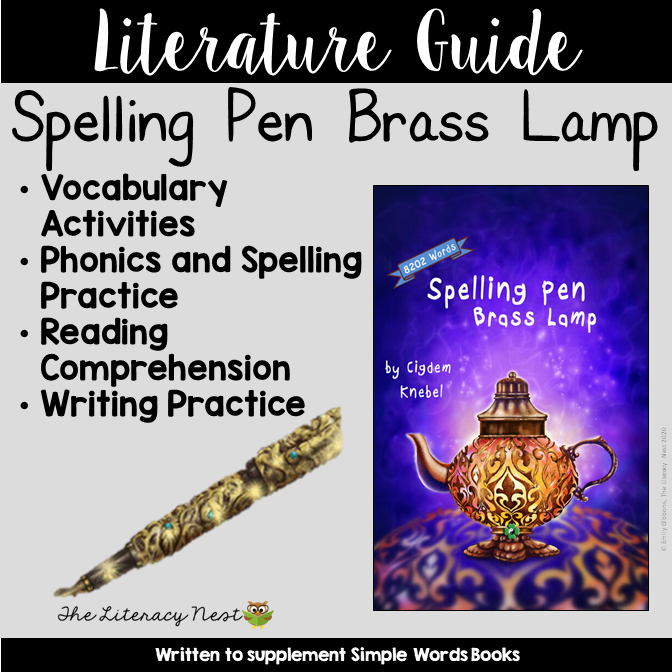 Literature Guide: Spelling Pen Brass Lamp